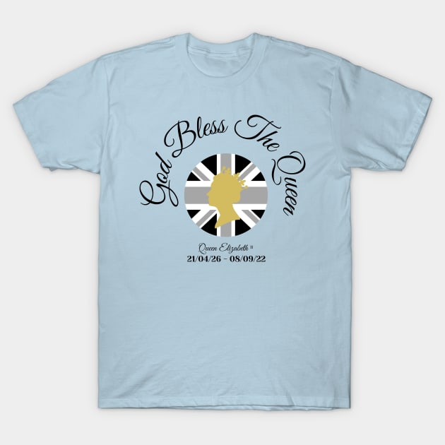 God Bless The Queen T-Shirt by MinnieWilks